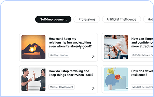 Unlimited learning topics, generated instantly